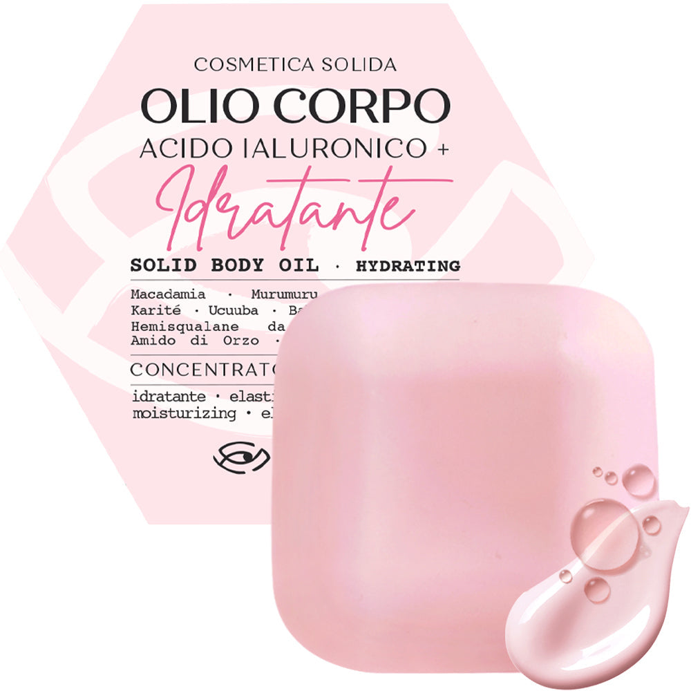 Olio Solido Corpo con ACIDO IALURONICO – Crema Idratante