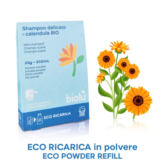 Shampoo delicato Calendula BIO solubile